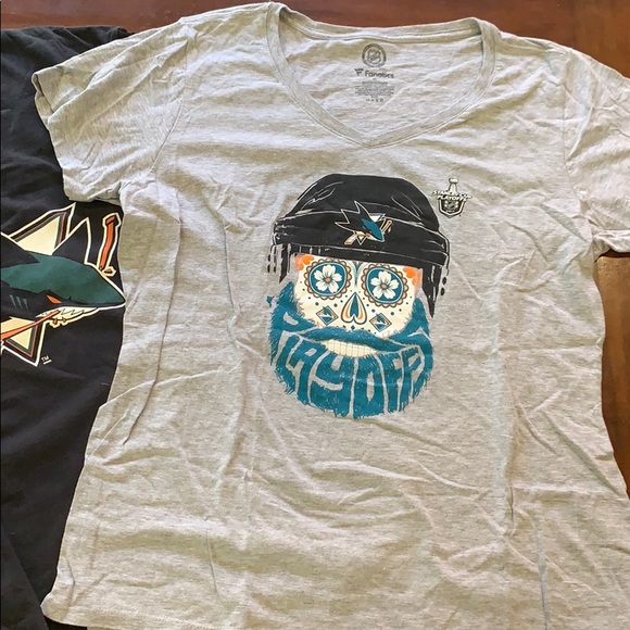 San Jose Sharks mega-bundle hat scarf tops rally - Picture 6 of 16